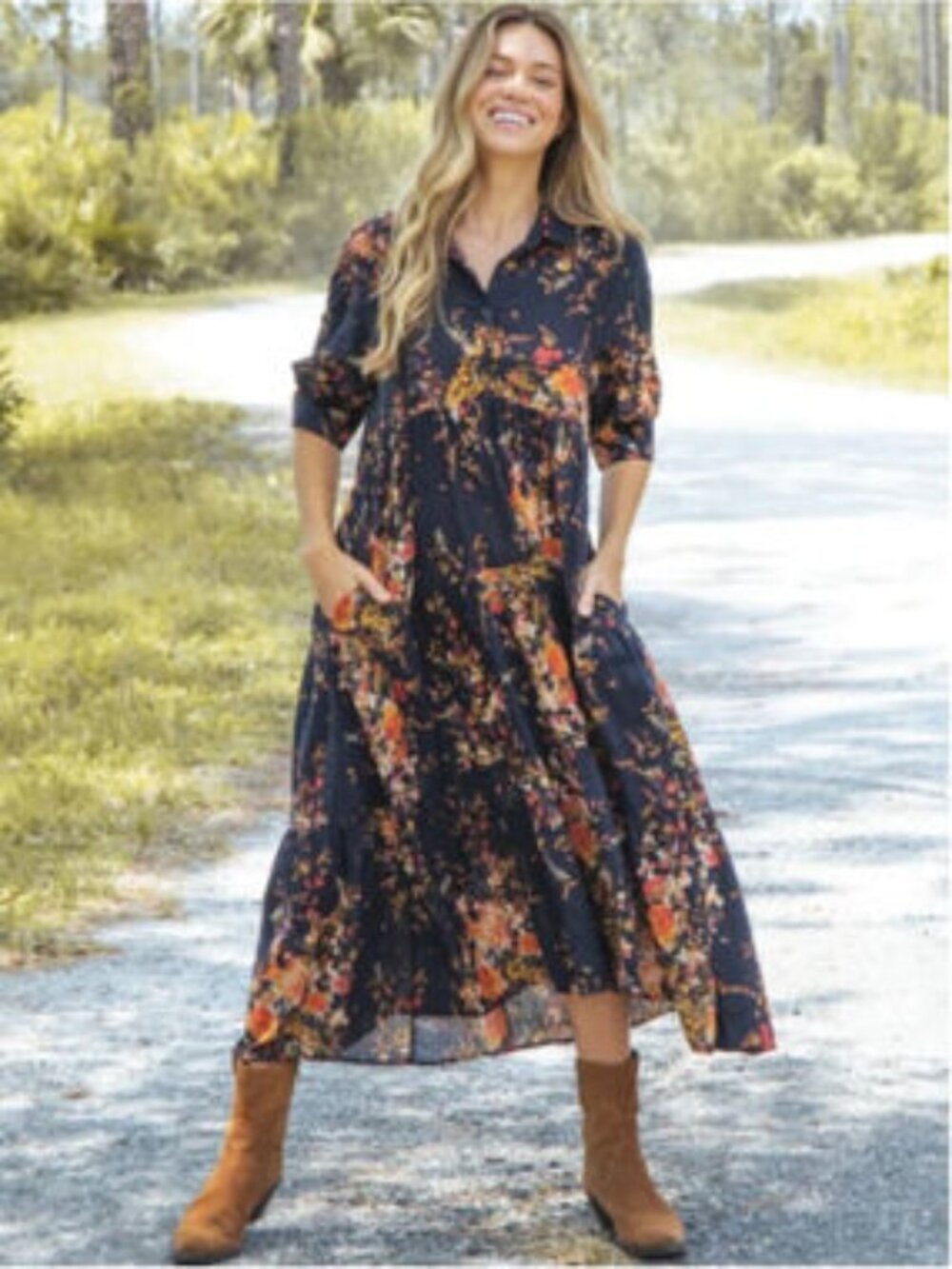 Natural Life Rebecca Midi Dress Size M